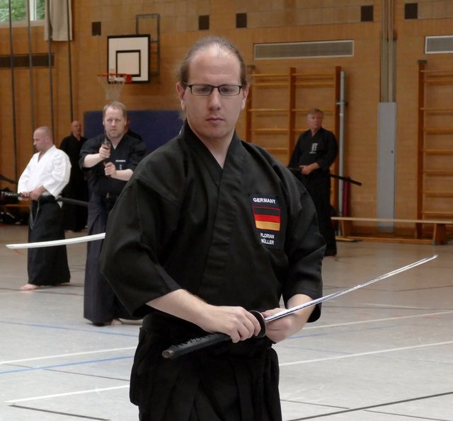 Florian Müller, 3. Dan Iaido, aus Würzburg