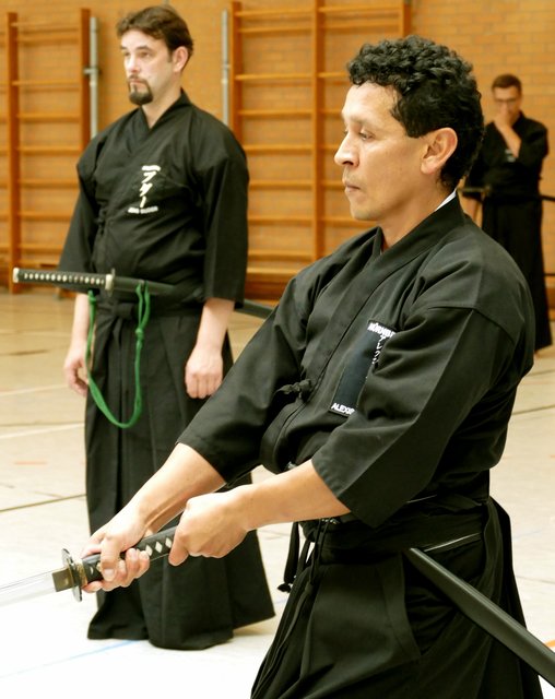 Alexis Dulanto, 1. Dan Iaido, von ZANCHIN Kampfkunst e.V.