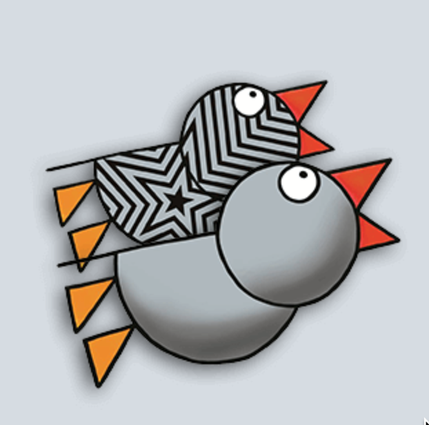 Die Vogel-Pins sind zum begehrten Sammlerobjekt geworden. Im Jahr 2016 sind sie silber/gestreift.