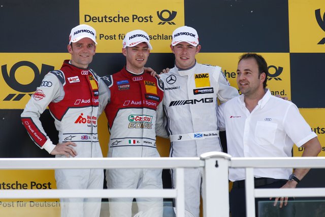 Jamie Green, Audi RS5 DTM, Edoardo Mortara, Audi RS5 DTM, Paul Di Resta, Mercedes-AMG C 63 (v.l.) | Foto: media.dtm.com