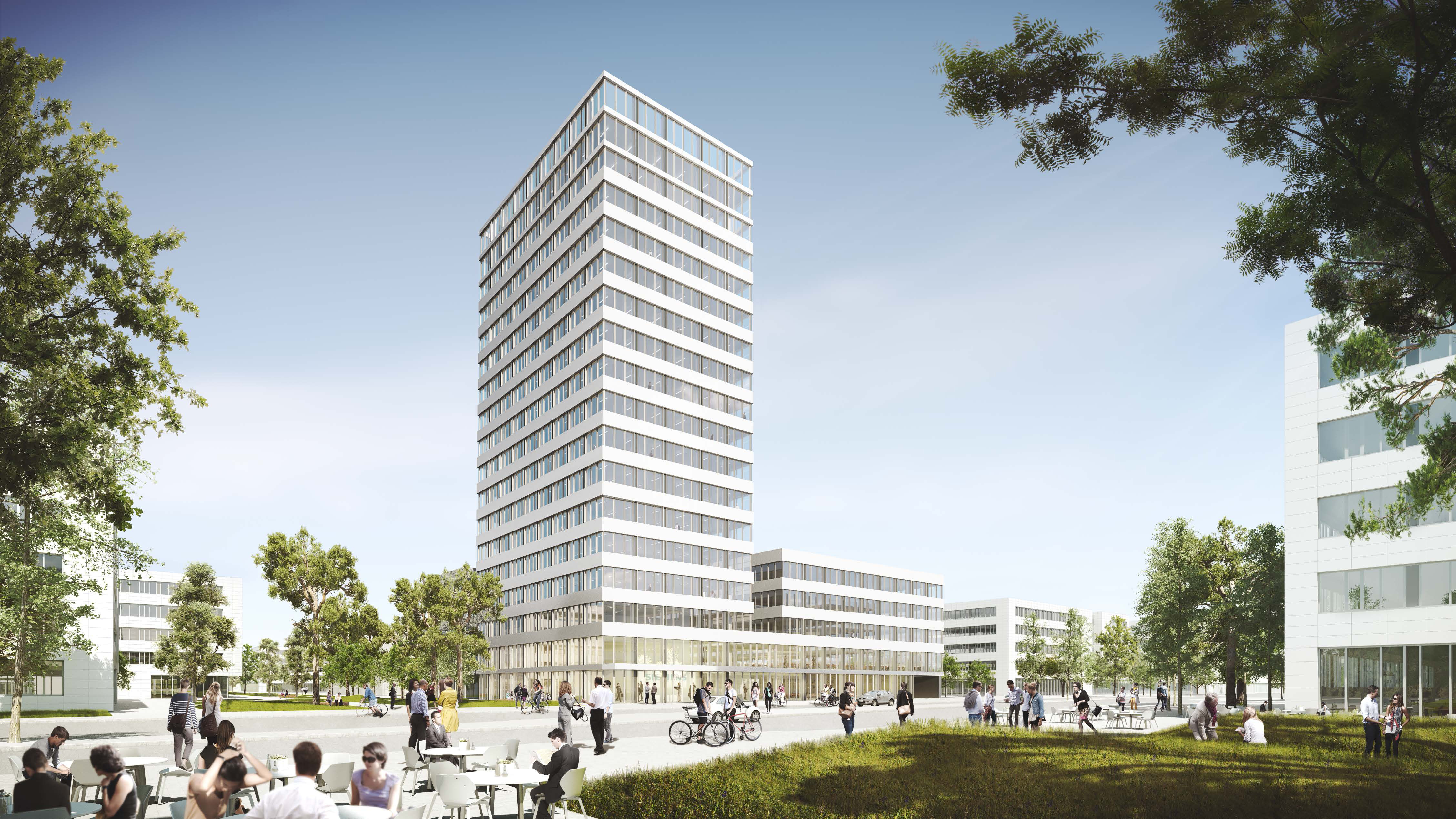 Entwurf für den neuen Siemens Campus in Erlangen. Wie die Stadt Nürnberg mitteilt, wird die Siemens AG den Standort Nürnberg bis 2020 auf den neuen Siemens Campus verlegen.