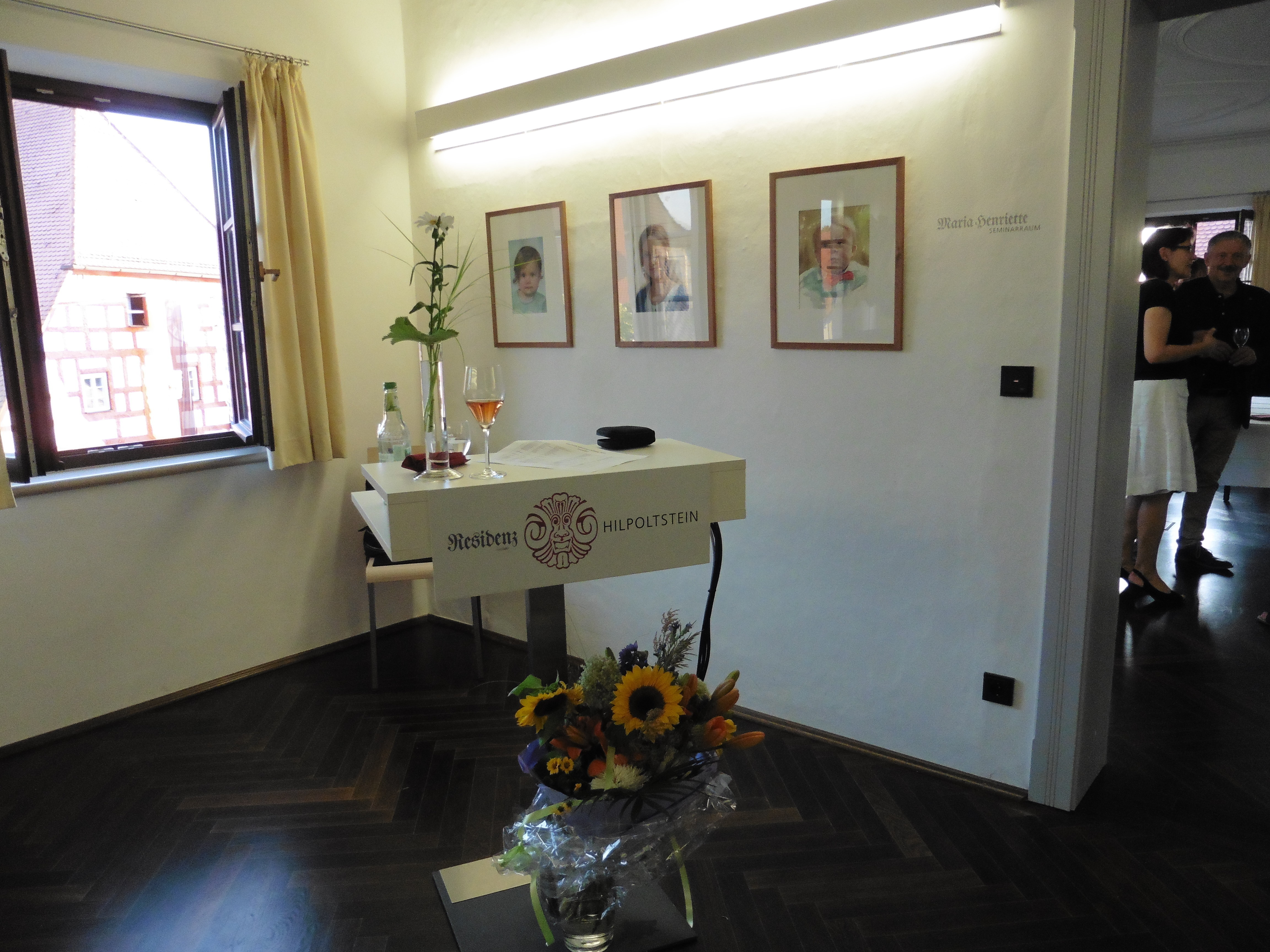 Meine Aquarelle in der Ausstellung in der Residenz Hilpoltstein