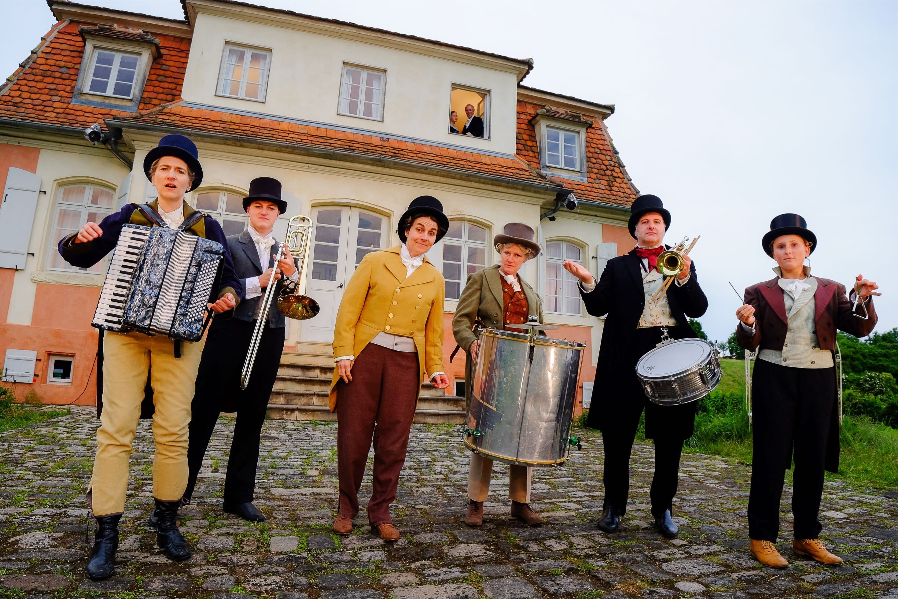 Revolutionskomödie „1848“ im Fränkischen Freilandmuseum Bad Windsheim.