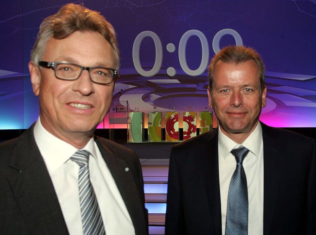 BLM Präsident Siegfried Schneider (l.) mit Nürnbergs OB Dr. Ulrich Maly. | Foto: Joachim König