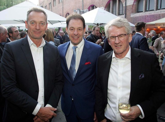 Stefan Sutor, Organisator der Lokalrundfunktage, Premium-Caterer René Lehrieder und Johannes Muhr, Geschäftsführer TV Bayern (v.l.). | Foto: Joachim  König