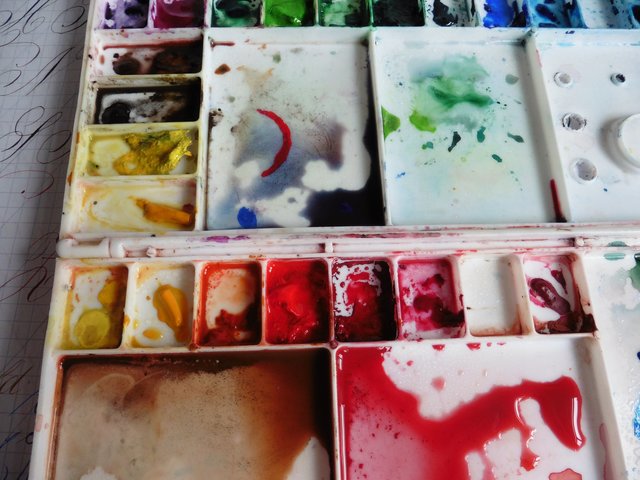 Aquarellfarbkasten