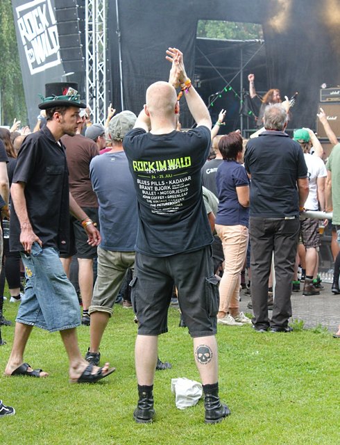Ja, ich war bei Rock im Wald, und jeder soll's wissen. Foto: Ebersberger