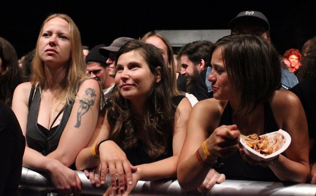 Allerbeste Stimmung herrschte bei Rock im Wald. 16 Bands heizten an zwei Tagen dem Publikum ein. Foto: Ebersberger