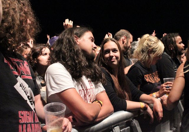Allerbeste Stimmung herrschte bei Rock im Wald. 16 Bands heizten an zwei Tagen dem Publikum ein. Foto: Ebersberger