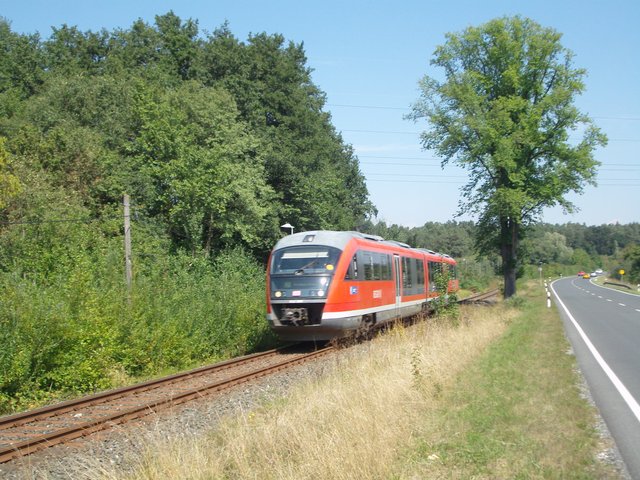 Zwischen Eschenau und Forth 2015. Exakt an dieser Stelle starben 1915 fünf Menschen bei einem Eisenbahnunglück