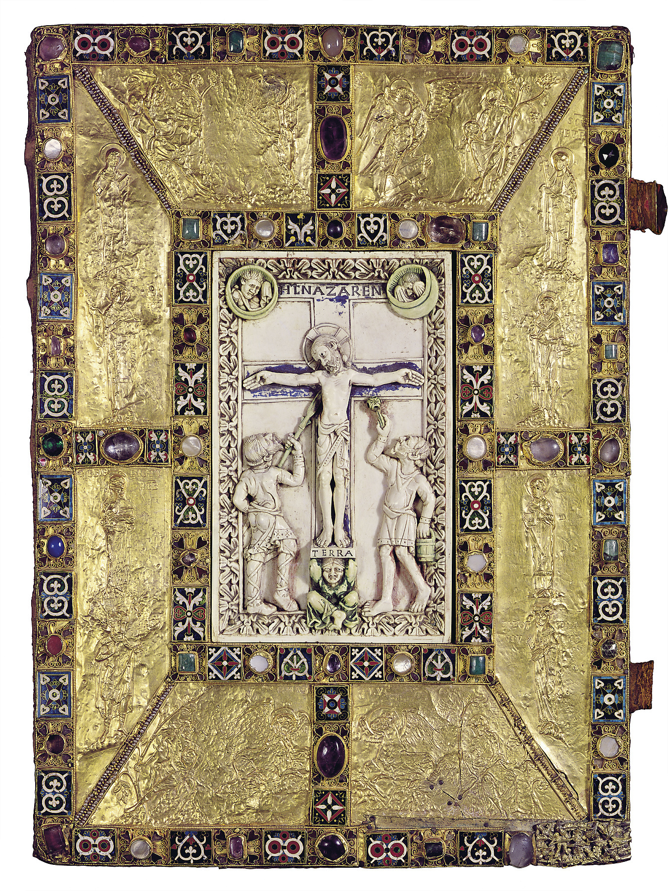 Abb.: Prunkeinband des Codex Aureus Epternacensis, zwischen 983 und 991.