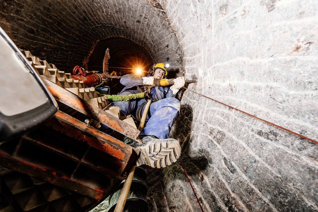 Schachtbau zur Solegewinnung | Foto: Südwestdeutsche Salzwerke AG/Salzbergwerk Berchtesgaden