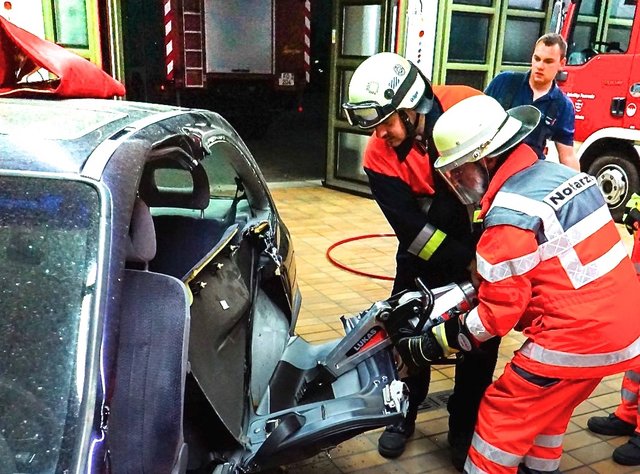 Die gemeinsame Übung diente einer intensiveren Zusammenarbeit. Foto: Feuerwehr Forchheim