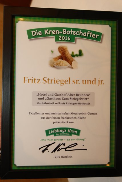Urkunde Kren-Botschafter. | Foto: Dreier