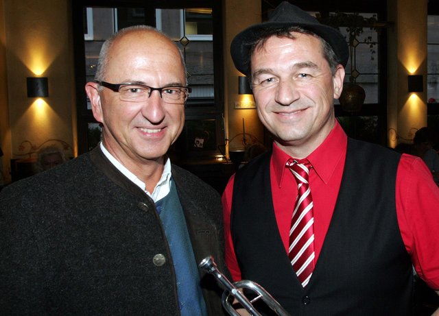 Werner Bauer (l.), Vorsitzender Arbeitskreis Fränkische Volksmusik, und Werner Aumüller, BR. | Foto: © J. König