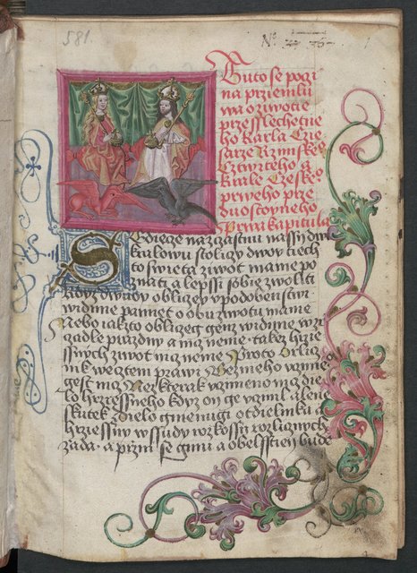 Vita Caroli Quarti – Das Leben Karls IV., Prag, Valentin Noh aus Neuhaus, um 1475. | Foto: © Österreichische Nationalbibliothek, Wien