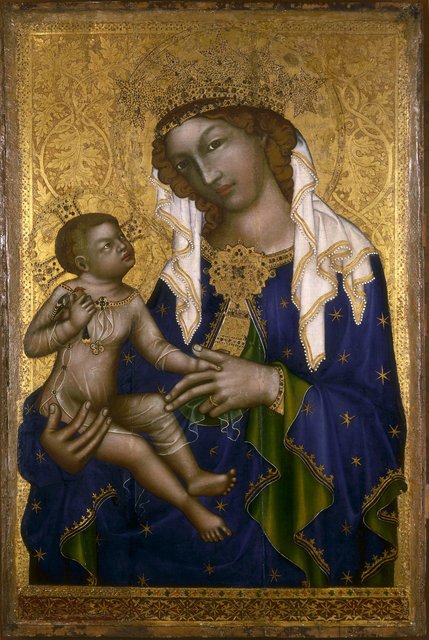 Madonnentafel der Zisterzienserabtei Zbraslav (Königsaal). | Foto: Radovan Boček