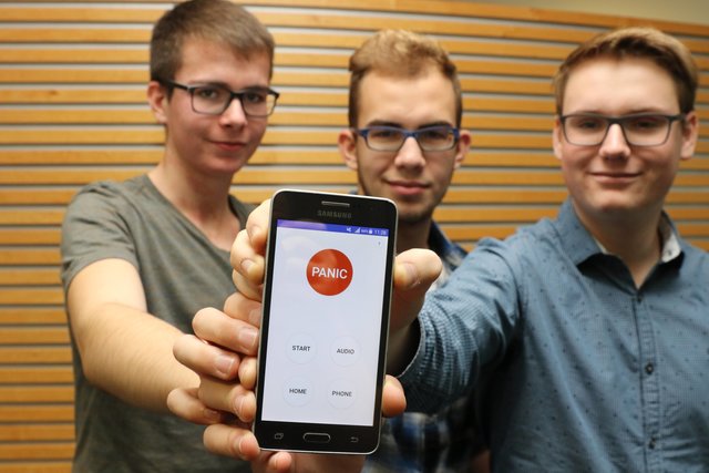 Sicherheitssystem-App für den Nachhauseweg.