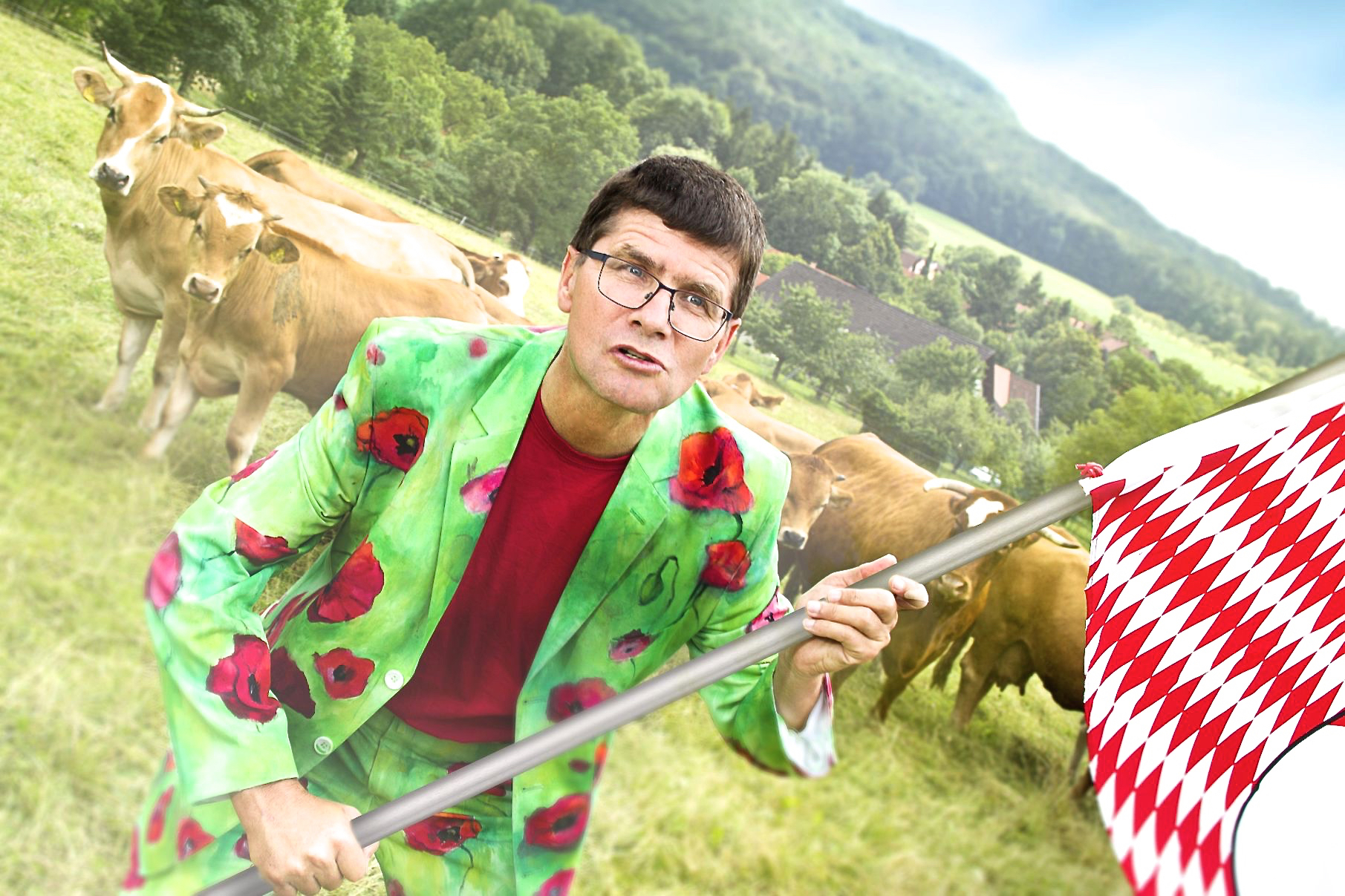 Ein Mann, ein Ziel: Mäc Härder will die Forchheimer auf das Thema Heimat einschwören. Foto: (c) www.maec-haerder.de