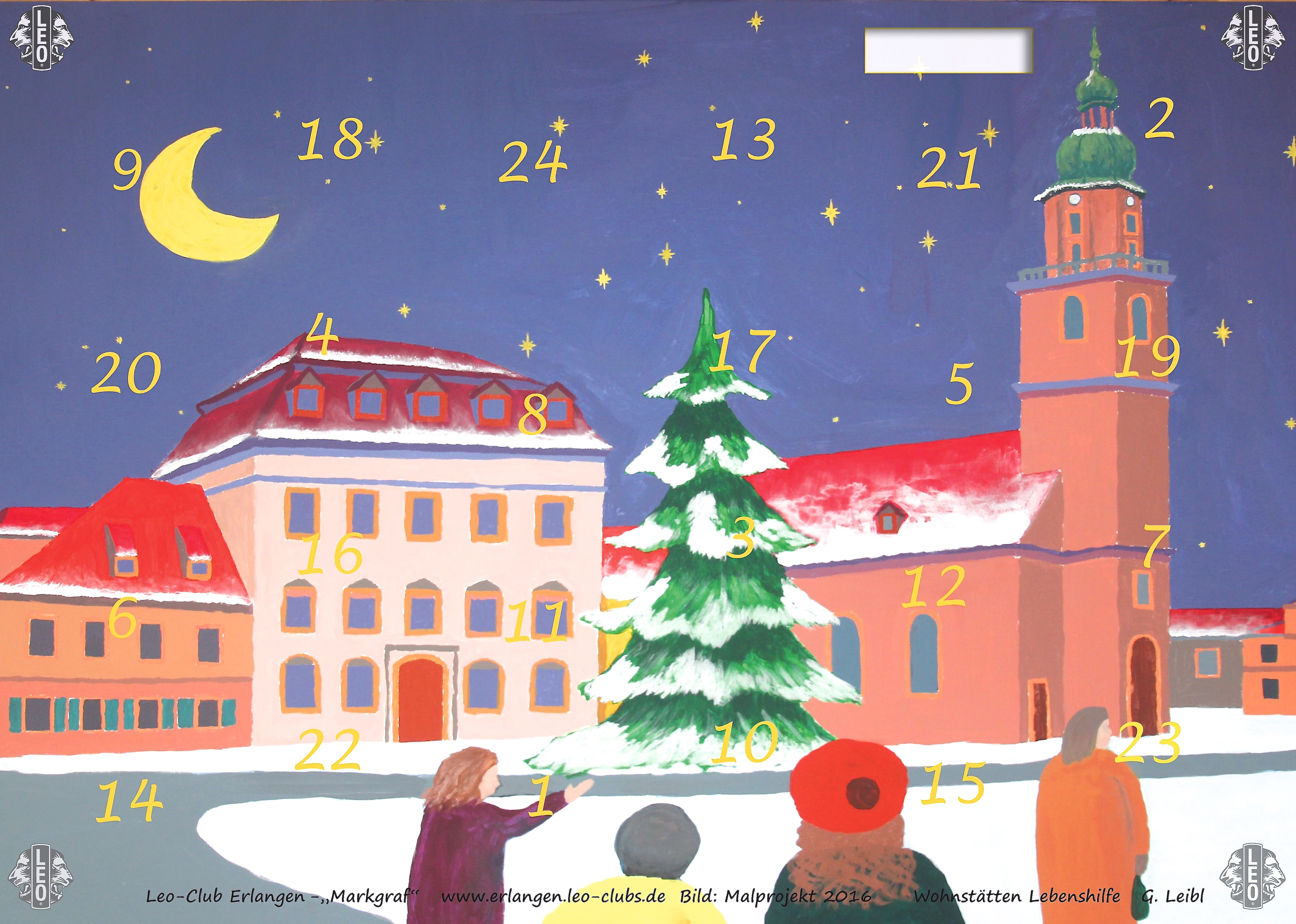 Der neue Leo-Adventskalender, mit dessen Kauf man die Lebenshilfe unterstützt. Bild: oh
