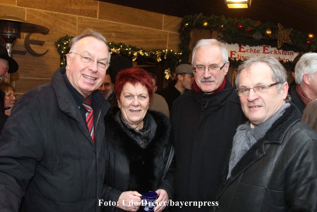Dr. Peter Schönlein, Renate Blumenstetter, Günter Gloser und Siegfried Beck.