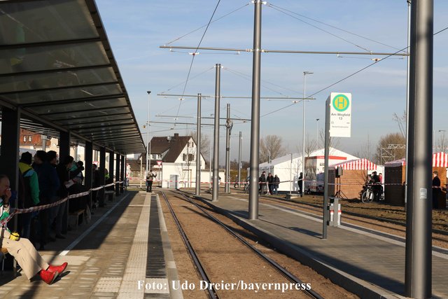 Der neue Straßenhaltepunkt ,,Am Wegfeld".