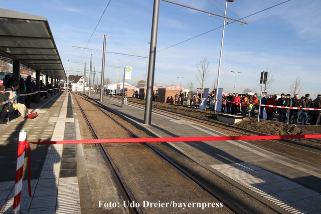 Der neue Straßenhaltepunkt "Am Wegfeld"