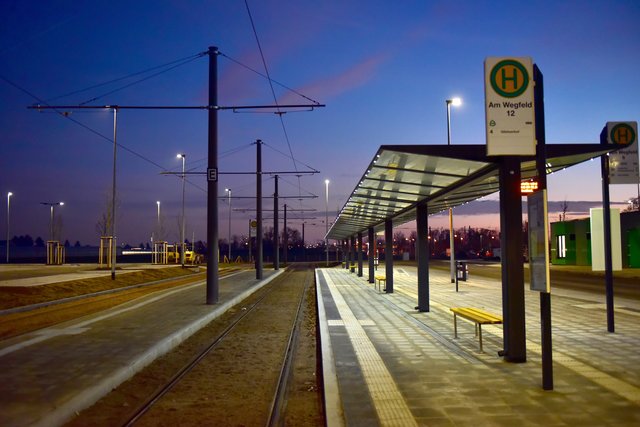 Neue Endhaltestelle. | Foto: VAG/Claus Felix