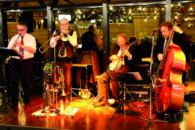 Die Fürth City Stompers sorgten für musikalische Unterhaltung. | Foto: Tom Schreiner