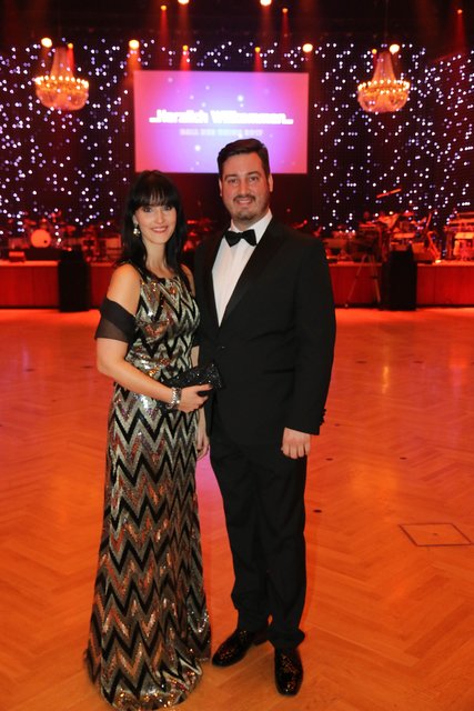 Tanja Sterian und Sven Heublein, die beiden Ballorganisatoren. | Foto: bayernpress / John R. Braun