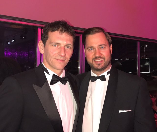 Raphael Schäfer (l.) beim Ball der Union zusammen mit Jochen Kohler. | Foto: Jochen Kohler
