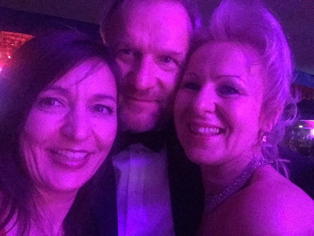 Barbara Becker, Gerlinde Mathes und Norbert Kahl beim Ball der Union 2017