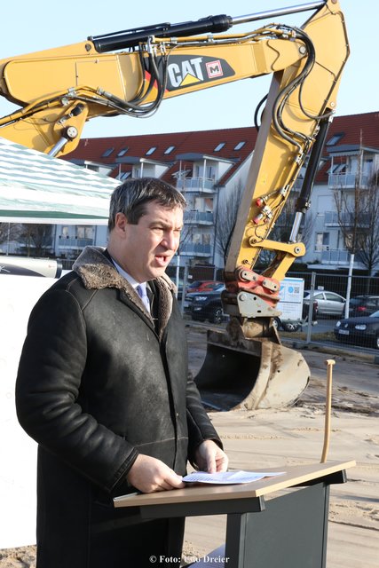 Bayerns Finanzminister Dr. Markus Söder bei seiner Ansprache. | Foto: Udo Dreier