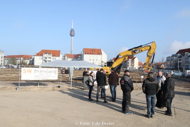 Baustelle für 116 neue Wohnungen an der Prager Straße. | Foto: Udo Dreier