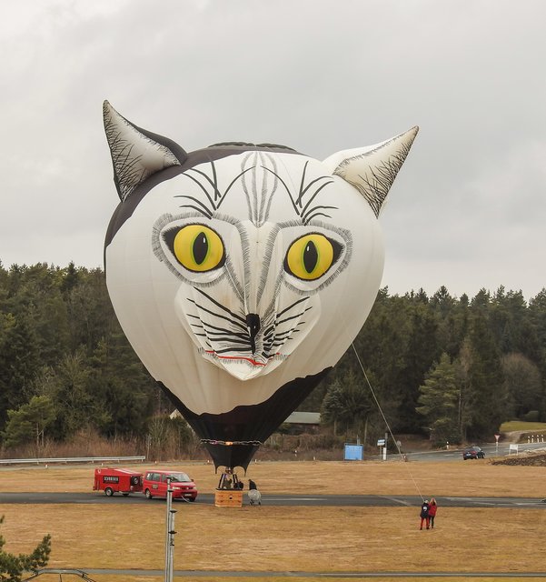 Der auffälligste Ballon des Tages. | Foto: Nicole Fuchsbauer