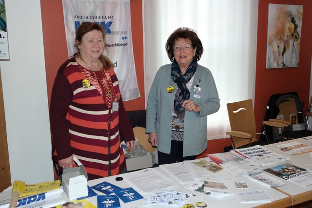 Sozialverband VdK OV Schnaittach präsentiert sich am Neubürger-Empfang am 12. Februar 2017