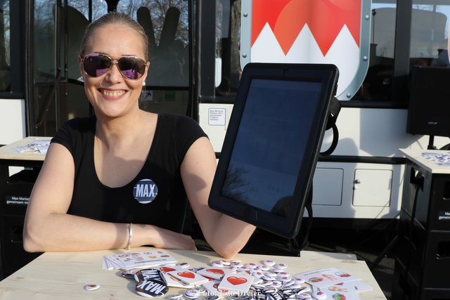 Bei Sofia konnten die Fans einzahlen, per Email wurde die Einzahlung bestätigt. | Foto: Udo Dreier