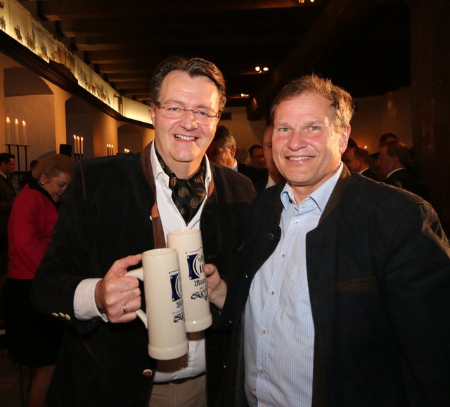 MdB Michael Frieser (l.) mit MdL Hermann Imhof. | Foto: © John R. Braun