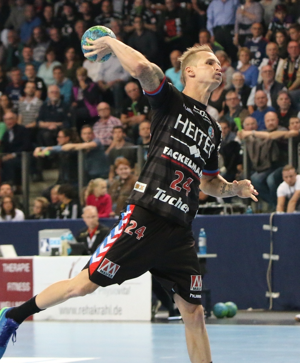 (Foto: HJKrieg, hl-studios, Erlangen): Martin Stranovsky wieder bester Werfer des HC Erlangen