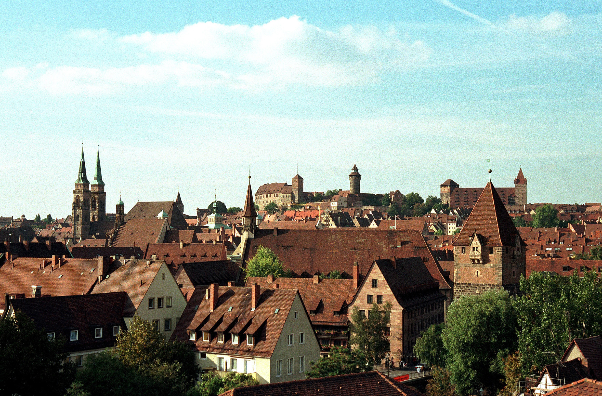 Herrliches Nürnberg: Weiter Blick zur Kaiserburg. Foto: © CTZ Nürnberg