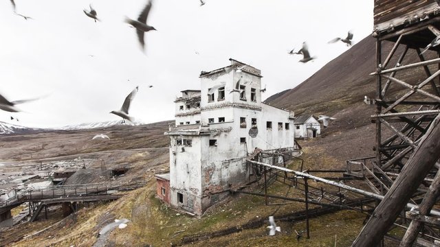 Ausstellung: Unter Gang, Künstlerhaus Nürnberg. Bergbaustadt auf Spitzbergen.