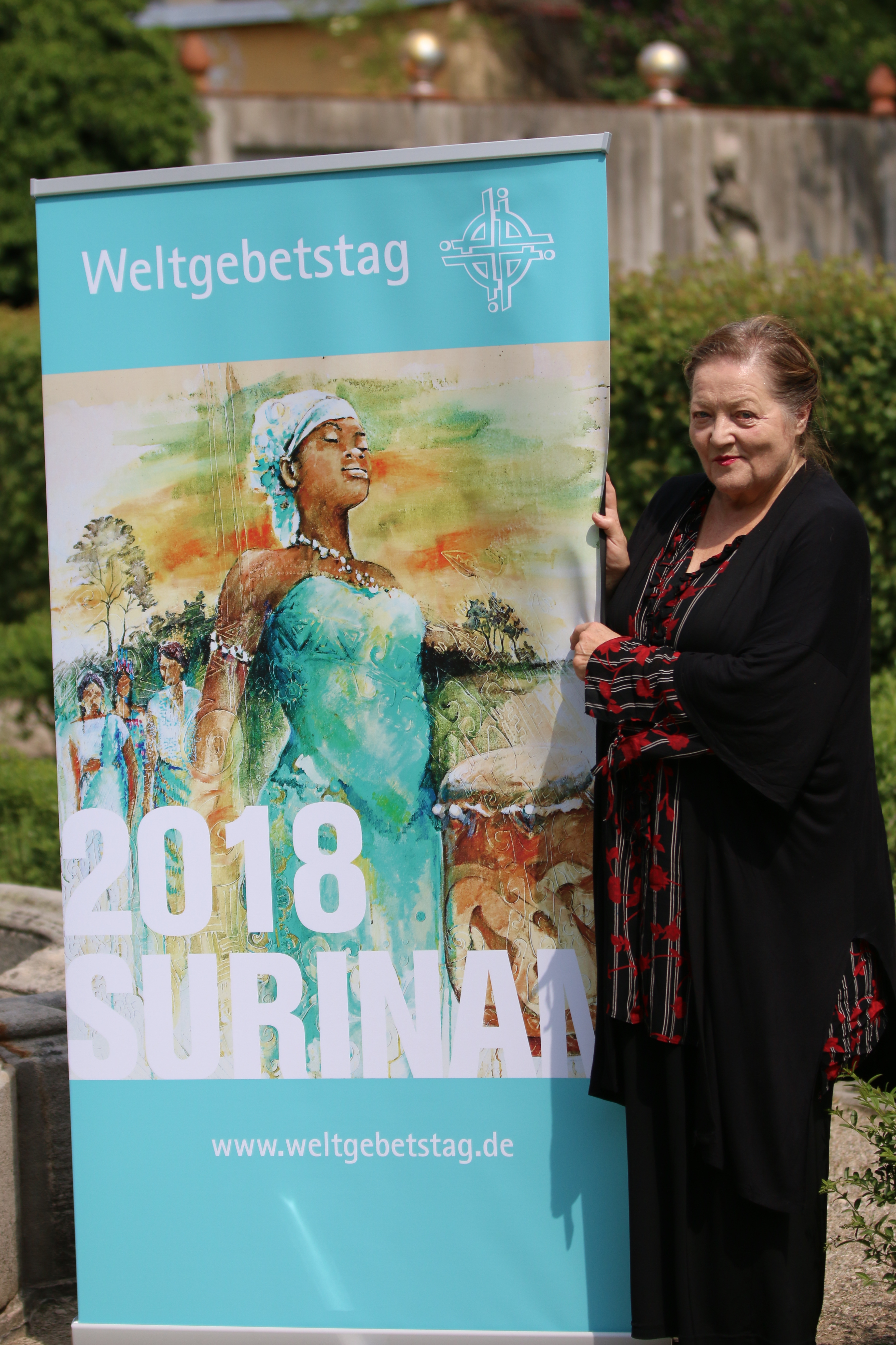 Die Schauspielerin Marianne Sägebrecht besuchte Nürnberg und unterstützt den Weltgebetstag Surinam 2018.
