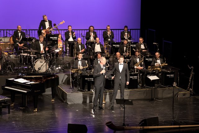 25 Jahre Thilo Wolf Big Band. Thilo Wolf mit Sohn Tim. | Foto: Thilo Wolf