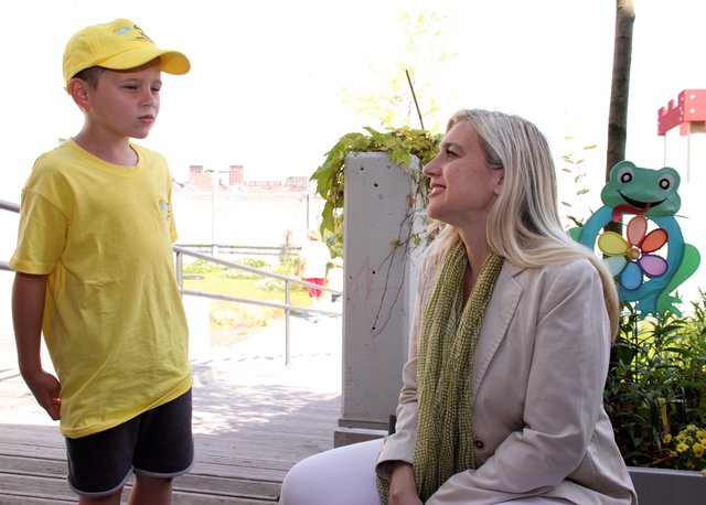 Small Talk vor dem offiziellen Start der Kampagne. | Foto: Nicole Fuchsbauer