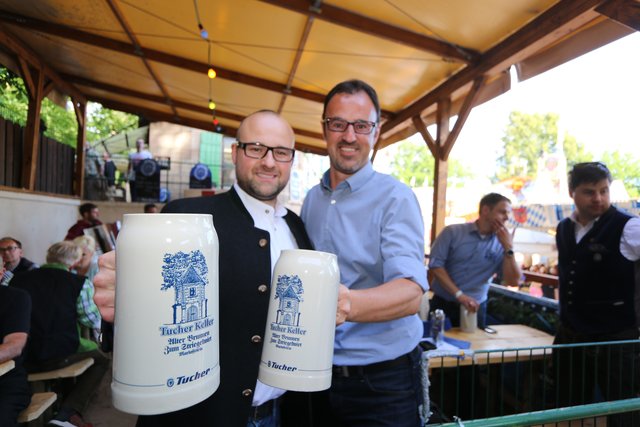 Jörg Träger (r.) mit Florian Lehnert, Der Beck. Foto: John R. Braun