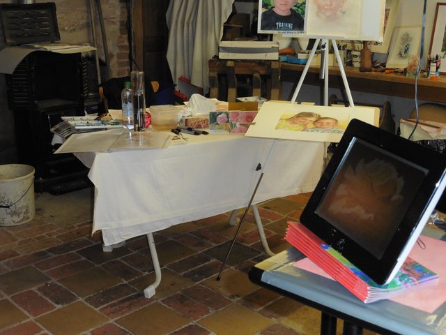 Bei Ulrich Hallmeyer. Tag des offenen Ateliers in Spalt 2017