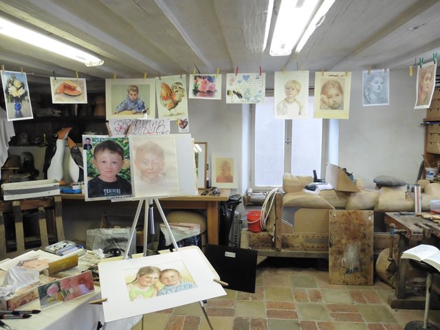 Bei Ulrich Hallmeyer. Tag des offenen Ateliers in Spalt 2017