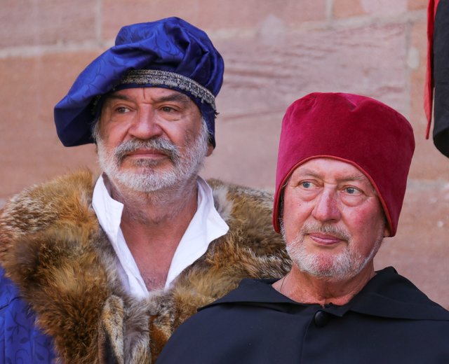 Die Langenzenner Theatergruppen spielen beim Reformationsfest Szenen aus ihrem aktuellen Stück ,,Luther". | Foto: Nicole Fuchsbauer