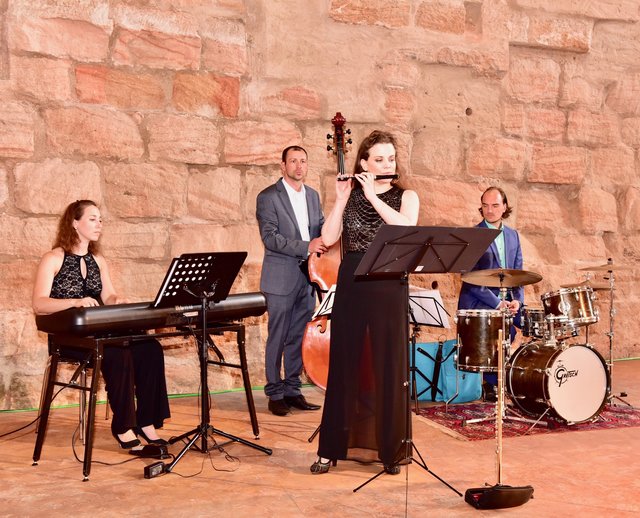 Für mittelalterliche Klänge sorgte dieses Quartett. Foto: © Peter Maskow