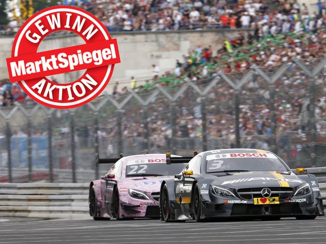Mit Vollgas Richtung Grundigkehre: Jetzt noch schnell Tickets für das DTM-Rennwochenende am Norisring gewinnen.